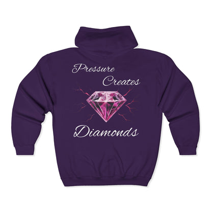 Jt Apparel "Pressure Makes Diamonds" Design Zip Up