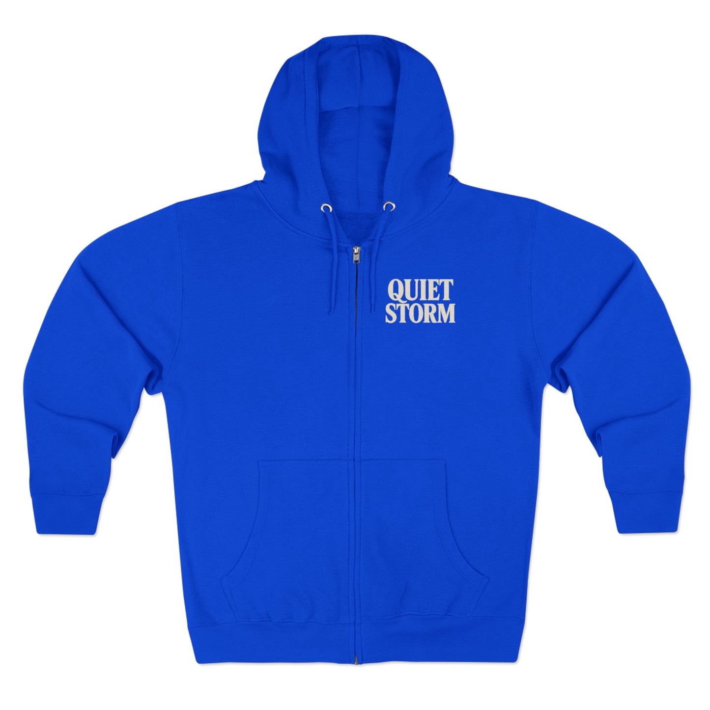 Quiet Storm Zip Hoodie - Cozy Sweatshirt for Relaxation, Medium - Heavy Fabric, Perfect Gift for Friends, Chill Nights, Everyday Wear, Casual Outings