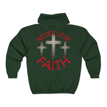 Jt Apparel Made To Stand Out/Never Lose Faith Design Zip Up