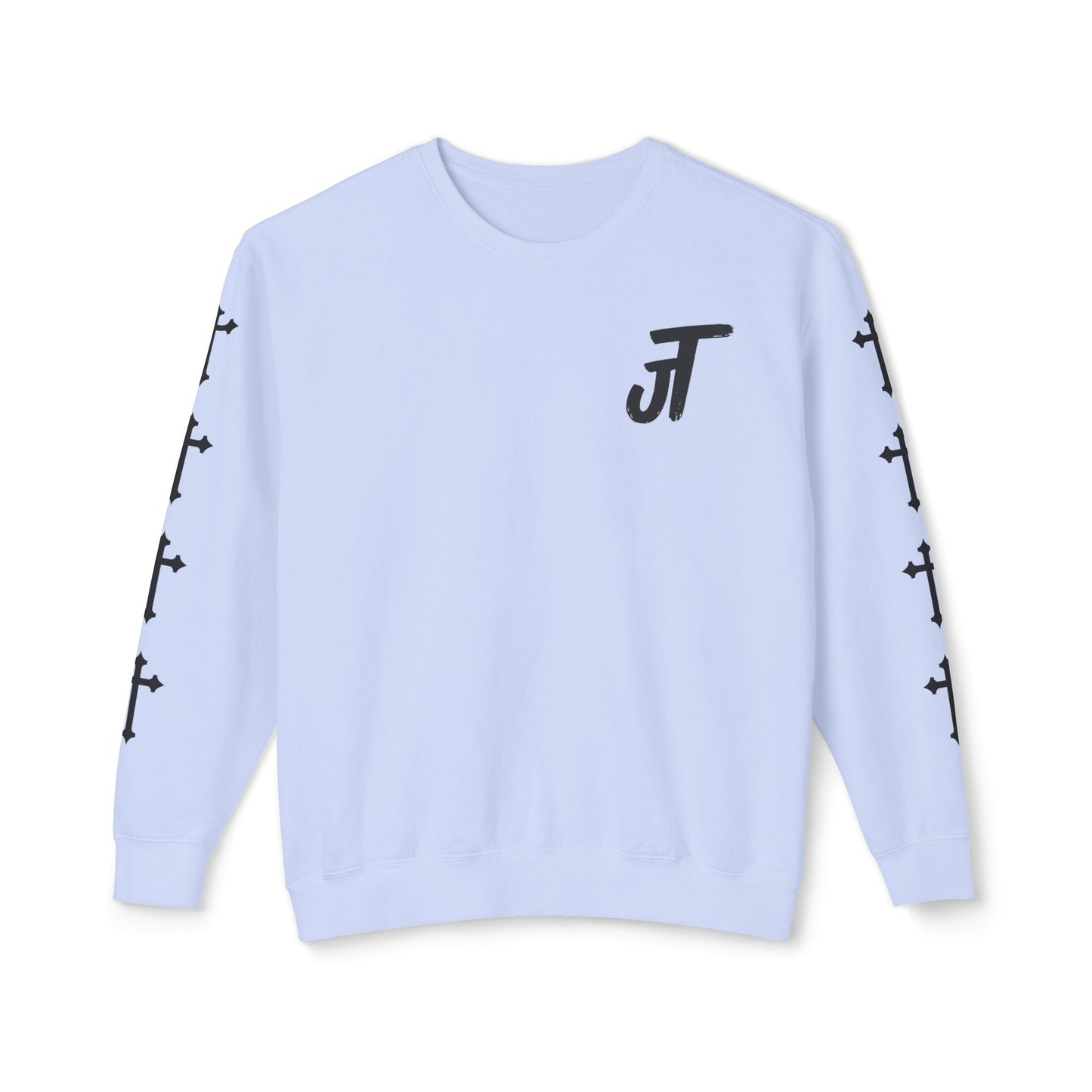 Jt Apparel Cross Sleeve Design Crewneck (Ivory, Peachy, Chalky Mint, Hydrangea, Neon Violet)