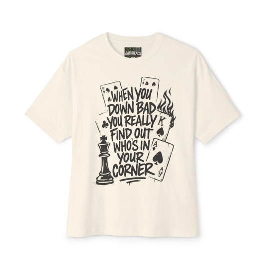 Unisex Oversized Boxy Tee - Meek Mill Graphic Tee with Empowering Quote