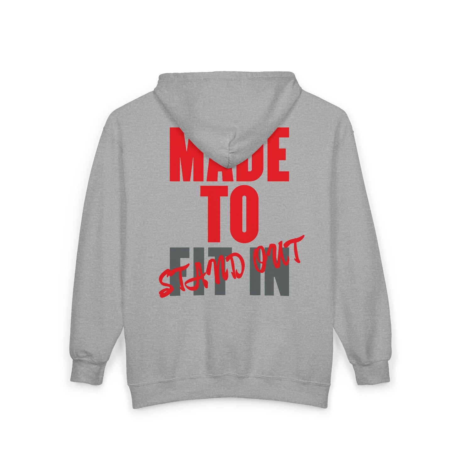 Jt Apparel Made To Stand Out Dual Color (Red/Grey)Zip Up