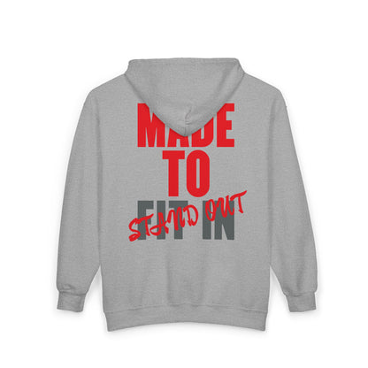 Jt Apparel Made To Stand Out Dual Color (Red/Grey)Zip Up