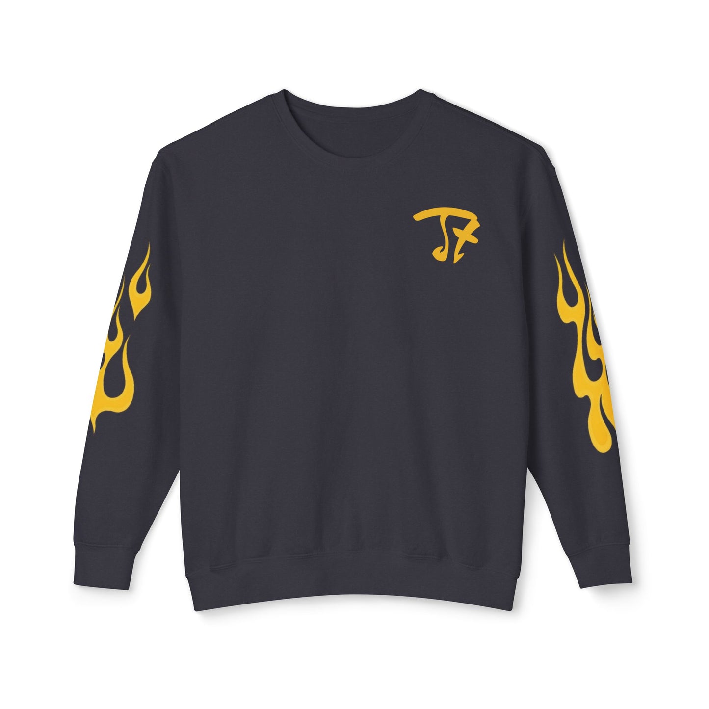 Jt Apparel Made to Stand Out Dual Color Crewneck Sweatshirt (Yellow/Grey)