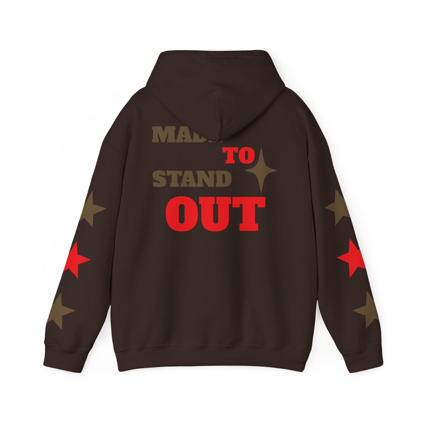 Jathread$ Brown/Red Star Sleeve Pull Over Hoodie