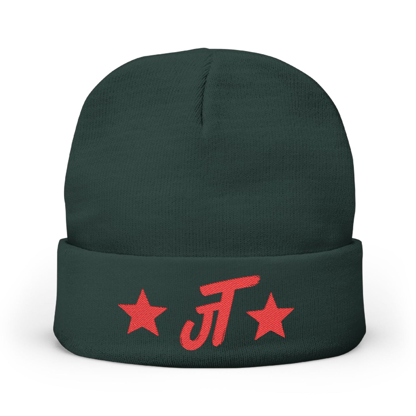 Jt Apparel Red Star Design Beanie