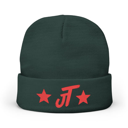 Jt Apparel Red Star Design Beanie