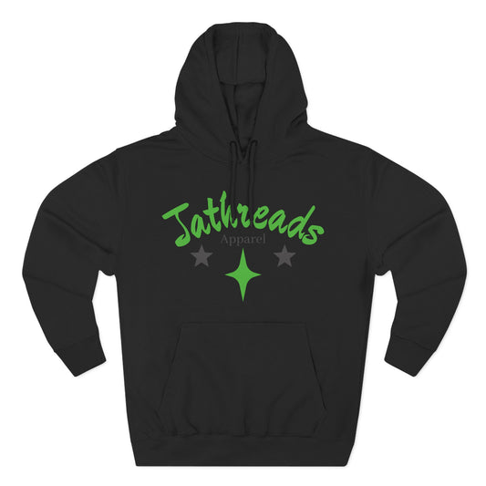 Jt Apparel Black and Slime Green Made to Stand Out Hoodie