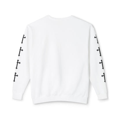 Jt Apparel Cross Sleeve Design Crewneck (White, Ivory, Blue Jean, Grey)