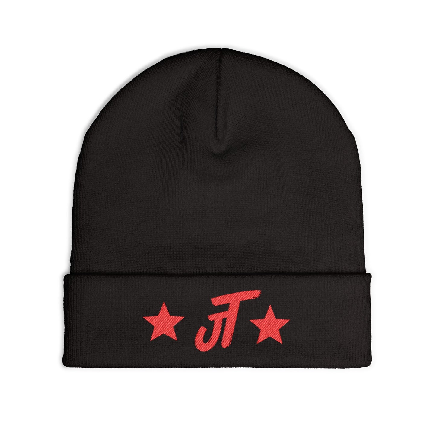Jt Apparel Red Star Design Beanie