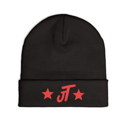 Jt Apparel Red Star Design Beanie
