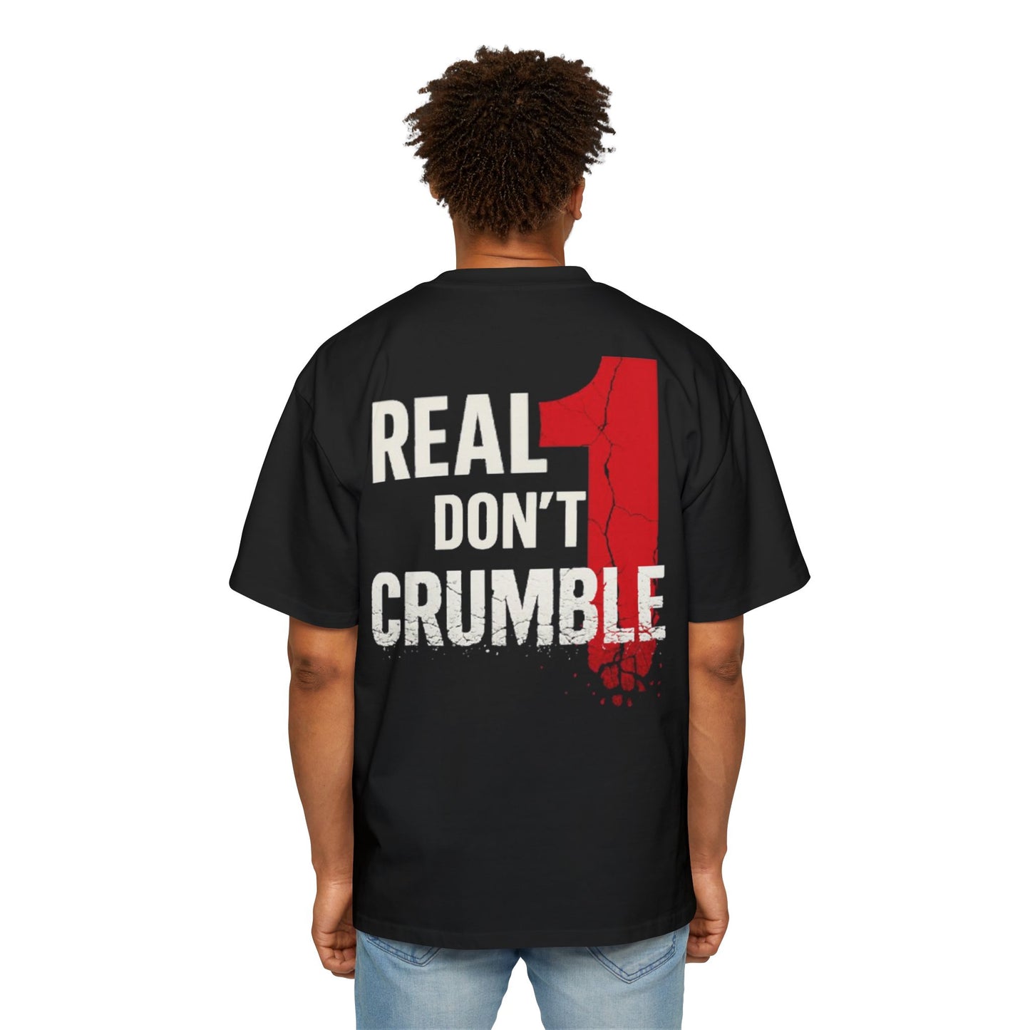 1 In A Million/Real Ones Don't Crumble Men's Heavy Oversized Tee