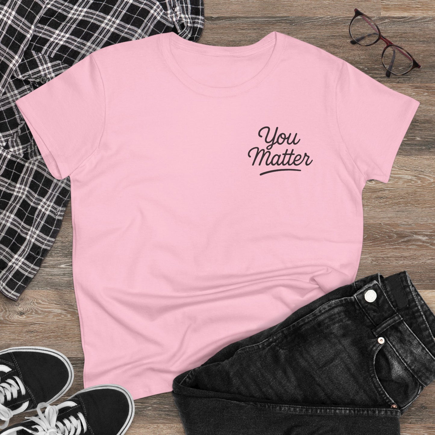 YOU MATTER Women's Midweight Cotton Tee
