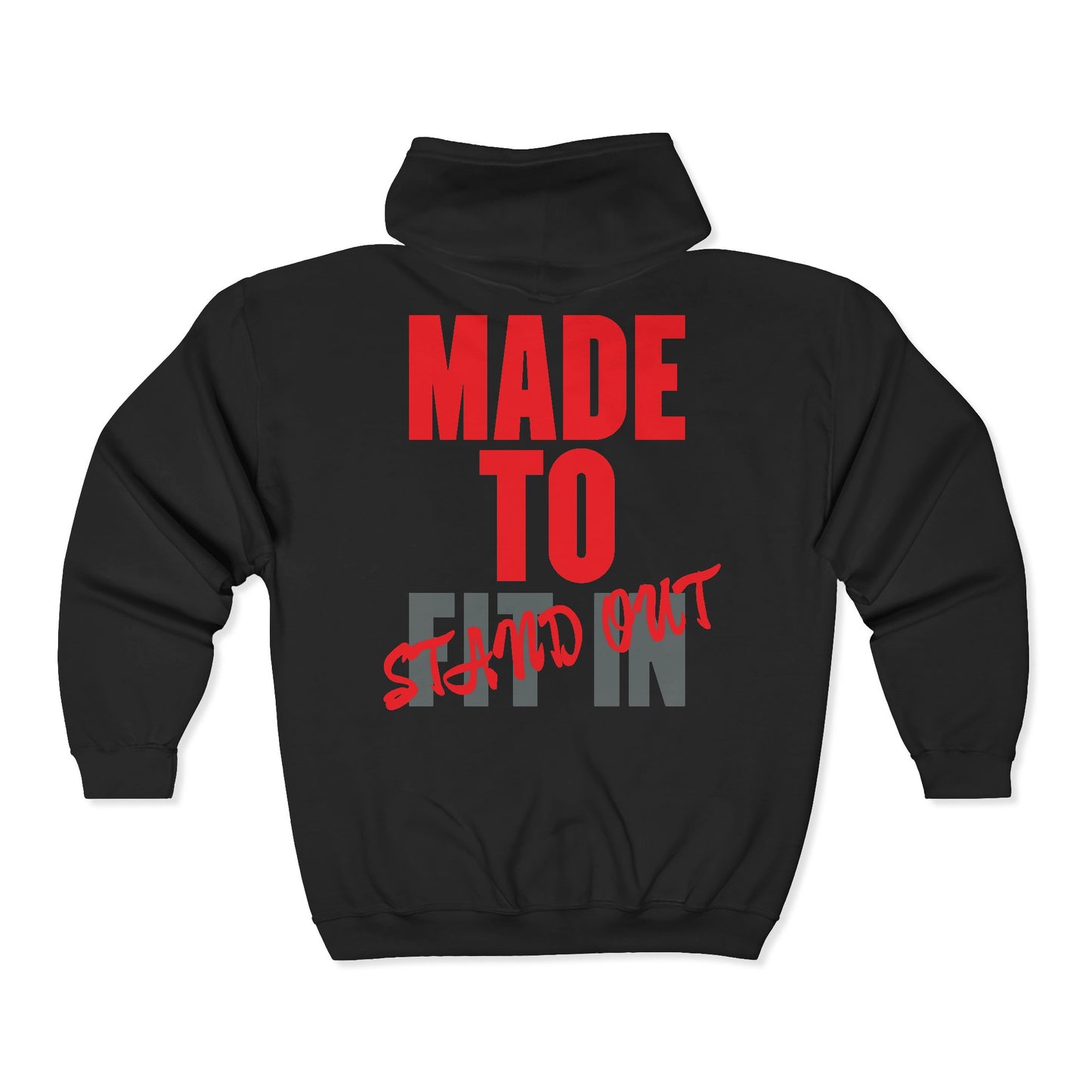 Jt Apparel Made To Stand Out Dual Color (Red/Grey)Zip Up