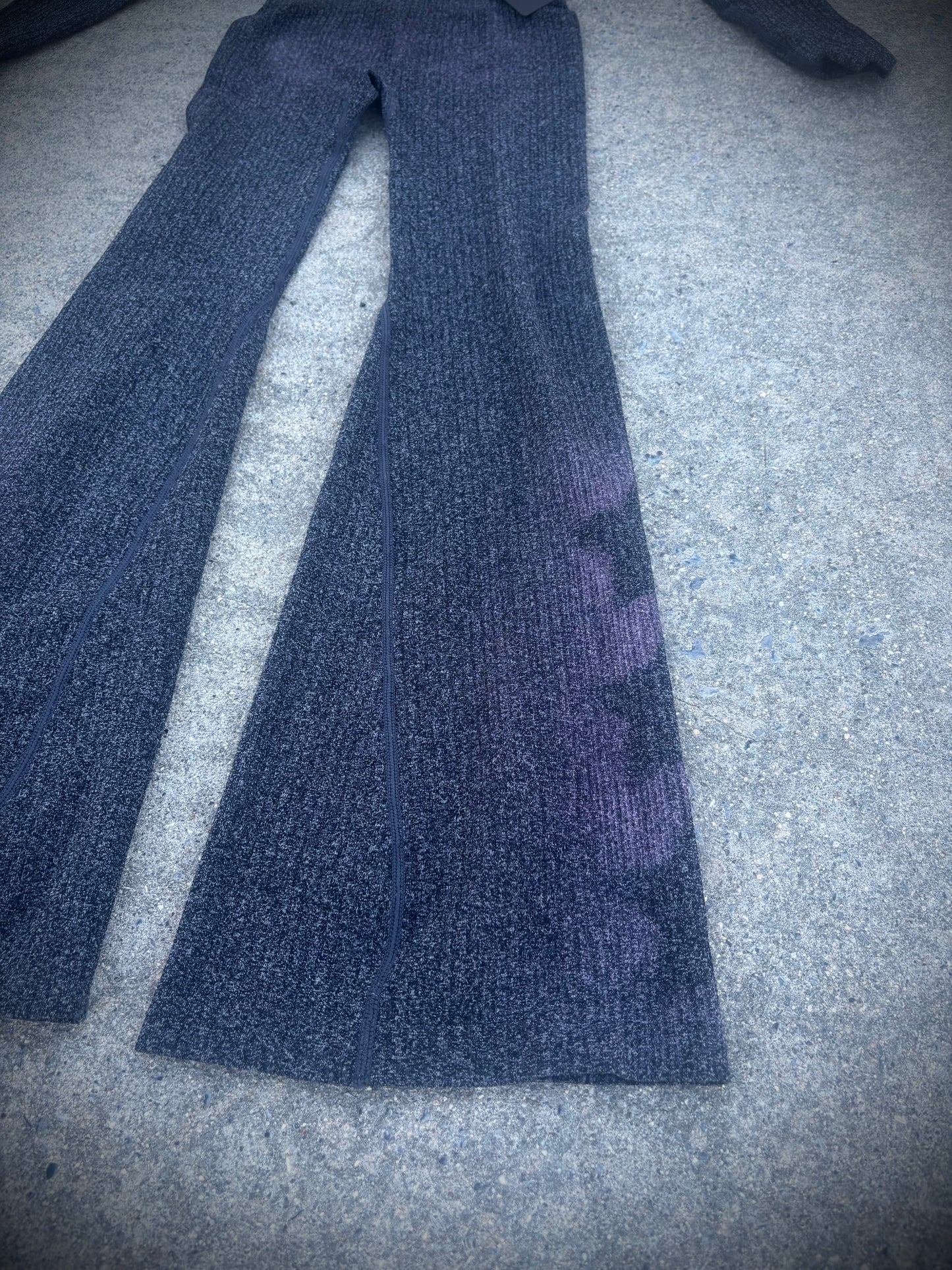 Galaxy Star Cropped Ribbed Flared Set