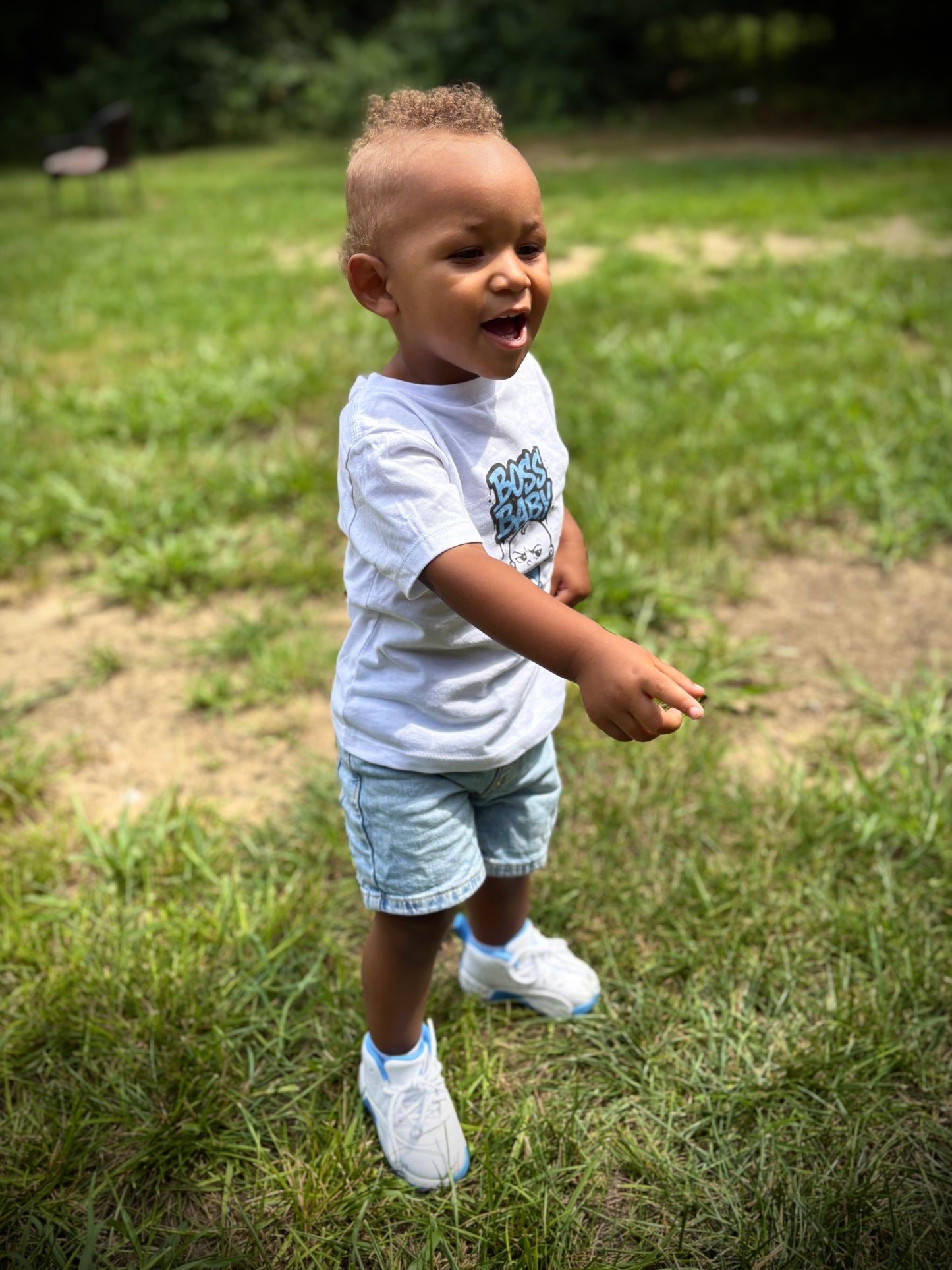 Blue Boss Baby Toddler Tee