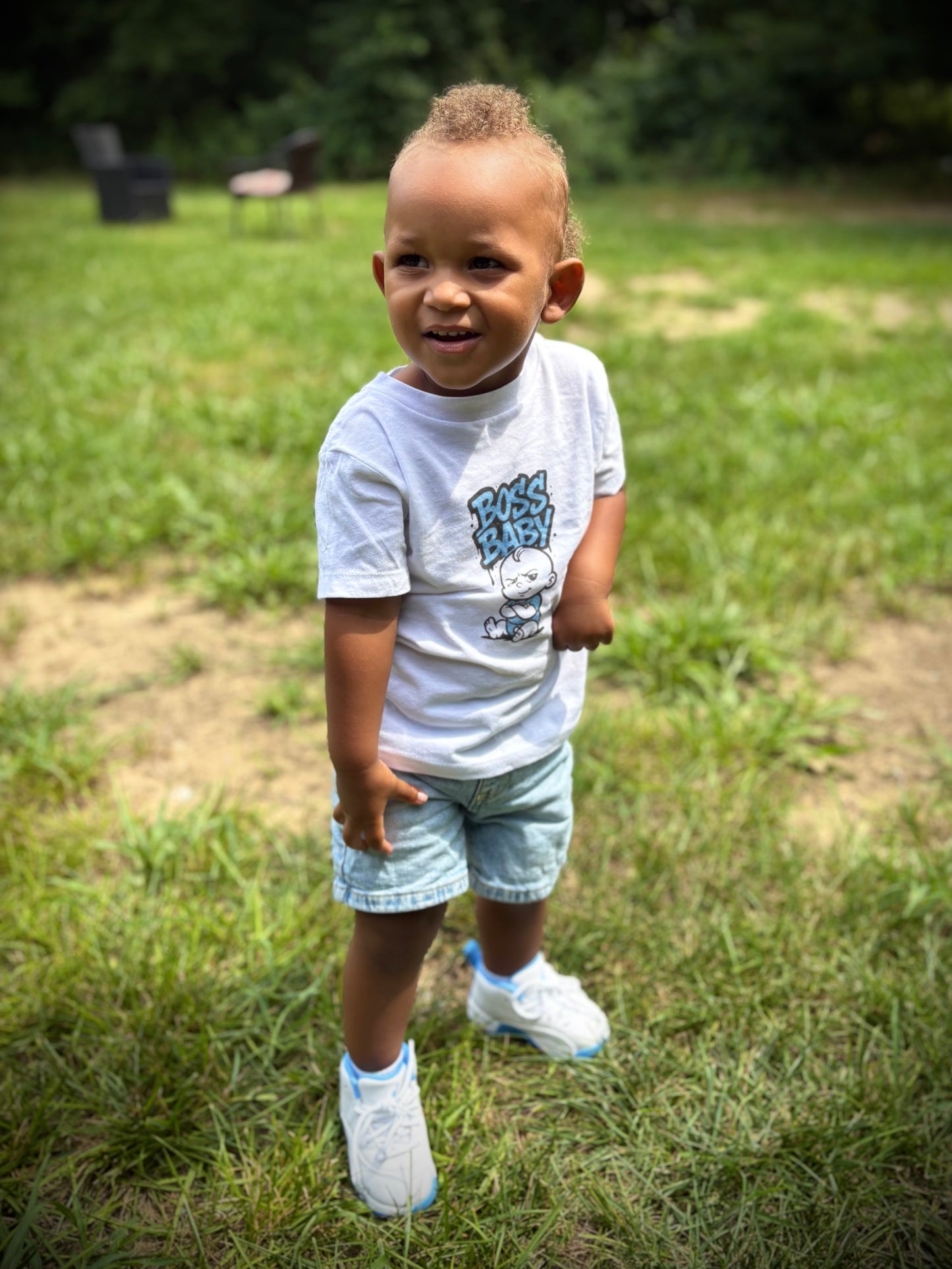 Blue Boss Baby Toddler Tee