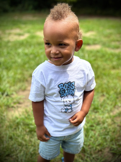 Blue Boss Baby Toddler Tee