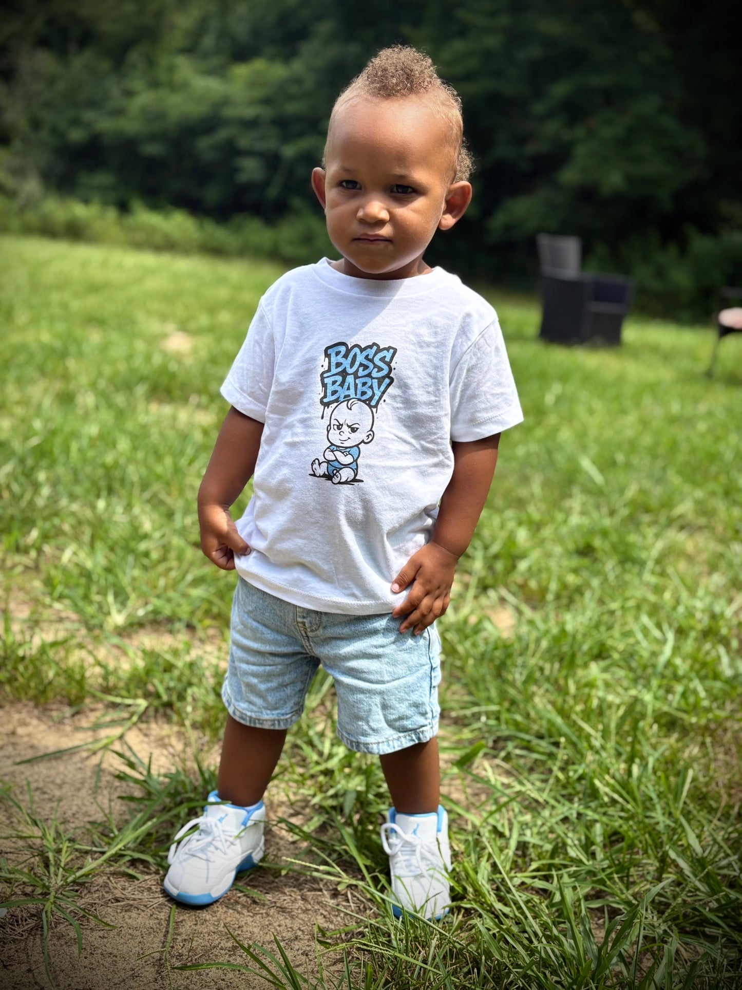 Blue Boss Baby Toddler Tee